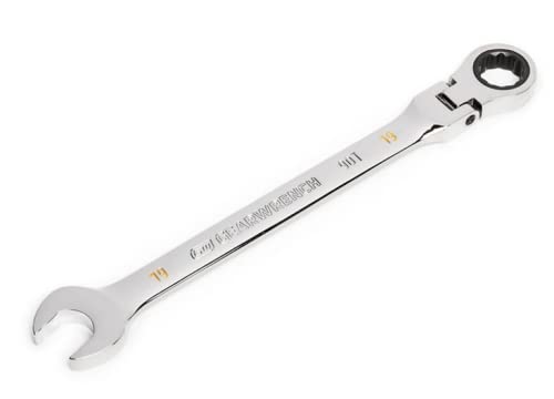 GEARWRENCH 19mm 4 Degree Swing Arch 12 Point Flex Head Ratcheting Combination Wrench - 86719 - Image 3